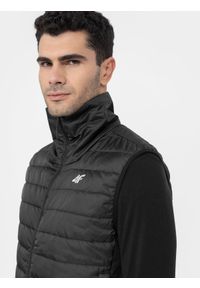 4f - Bezrękawnik puchowy z wypełnieniem PrimaLoft® Black Eco męski. Kolor: czarny. Materiał: puch. Długość rękawa: bez rękawów. Technologia: Primaloft. Sport: turystyka piesza #2