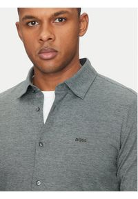 BOSS Koszula Mysoft 50519748 Szary Slim Fit. Kolor: szary. Materiał: bawełna #4