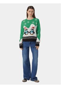 Vero Moda Sweter 10292664 Zielony Regular Fit. Kolor: zielony. Materiał: syntetyk