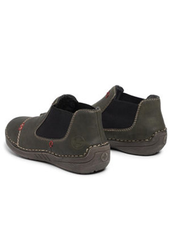 Rieker Sztyblety 52590-54 Khaki. Kolor: brązowy. Materiał: skóra