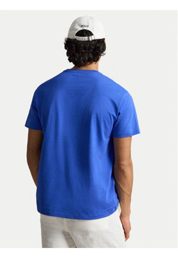 Polo Ralph Lauren T-Shirt 710671438532 Niebieski Regular Fit. Typ kołnierza: polo. Kolor: niebieski. Materiał: bawełna