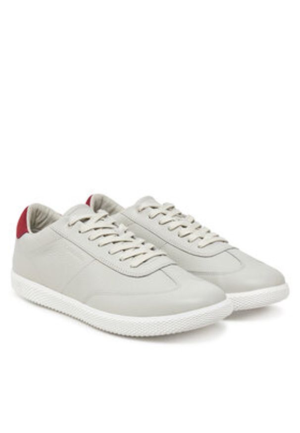 Calvin Klein Sneakersy Low Top Lace Up Tmbl Lth HM0HM01803 Beżowy. Kolor: beżowy. Materiał: skóra