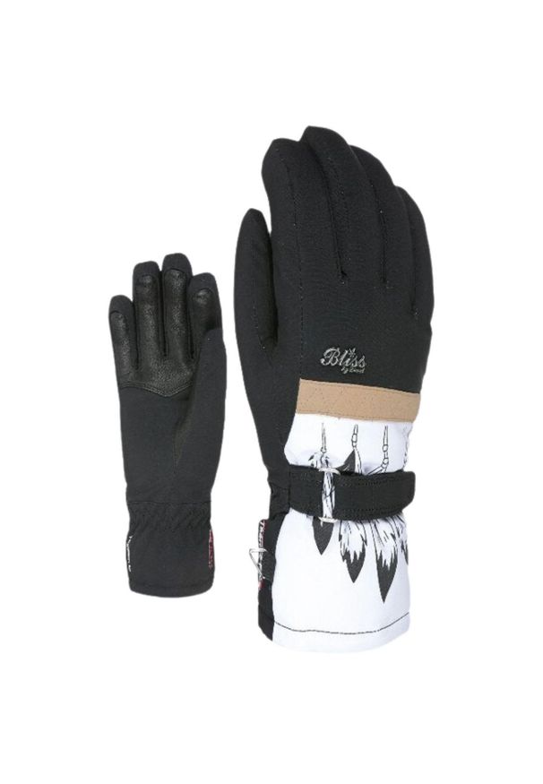 Rękawice narciarskie damskie Level Bliss Venus. Kolor: czarny. Materiał: skóra, poliester. Sezon: zima. Sport: narciarstwo