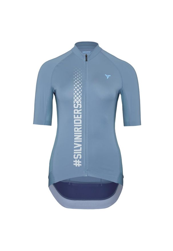 Silvini - Koszulka rowerowa (z krótkim rękawem) damska SILVINI Women Jersey MAZZANA. Kolor: niebieski. Materiał: jersey. Długość rękawa: krótki rękaw. Długość: krótkie