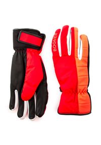 Rękawice narciarskie damskie Bogner Cadis. Kolor: czerwony. Materiał: poliamid, skóra, poliester. Sezon: zima. Sport: narciarstwo #1