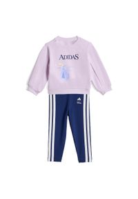 Adidas - Zestaw ADIDAS DISNEY FROZEN. Okazja: na uczelnię. Kolor: fioletowy, różowy, niebieski, wielokolorowy. Materiał: dresówka. Wzór: motyw z bajki. Styl: sportowy #1