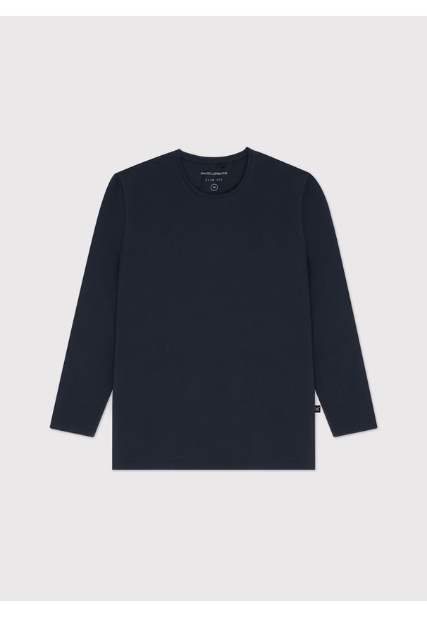 Pako Lorente - PAKO LORENTE – Longsleeve męski w kolorze granatowym. Kolor: czarny, biały, niebieski. Materiał: elastan, bawełna. Długość rękawa: długi rękaw. Długość: długie