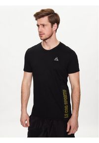 Le Coq Sportif T-Shirt 2310029 Czarny Regular Fit. Kolor: czarny. Materiał: bawełna #1