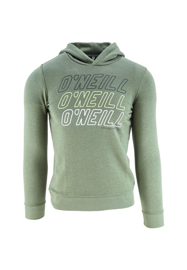 Bluza z kapturem dla dzieci O'Neill LB All Year. Typ kołnierza: kaptur. Kolor: zielony. Materiał: bawełna, materiał