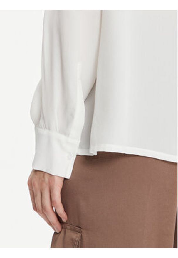 Marella Koszula Sigma 2413111032 Écru Regular Fit. Materiał: jedwab, wiskoza