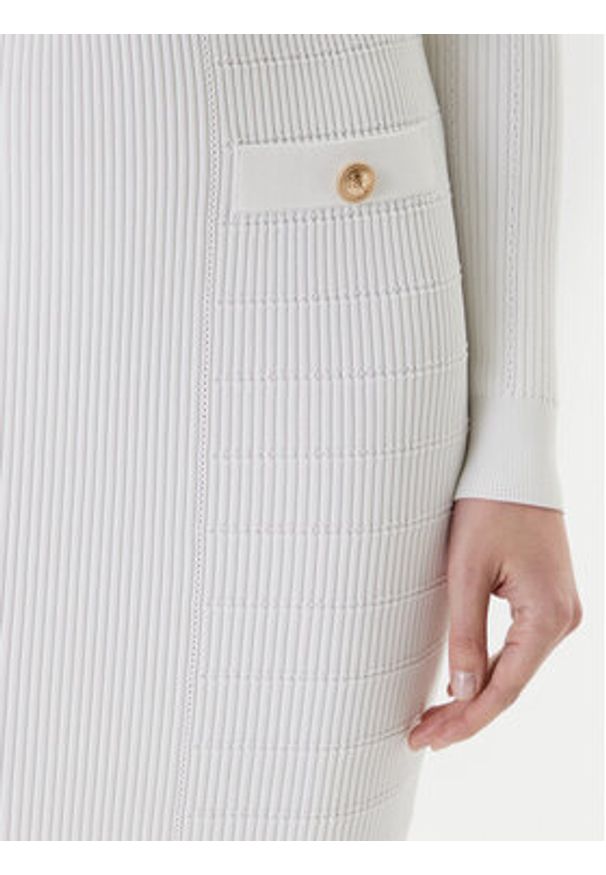 Guess Spódnica ołówkowa W5YD66 Z0130 Biały Slim Fit. Kolor: biały. Materiał: wiskoza