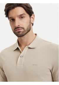 BOSS Polo Pallas 50553564 Beżowy Regular Fit. Typ kołnierza: polo. Kolor: beżowy. Materiał: bawełna #5