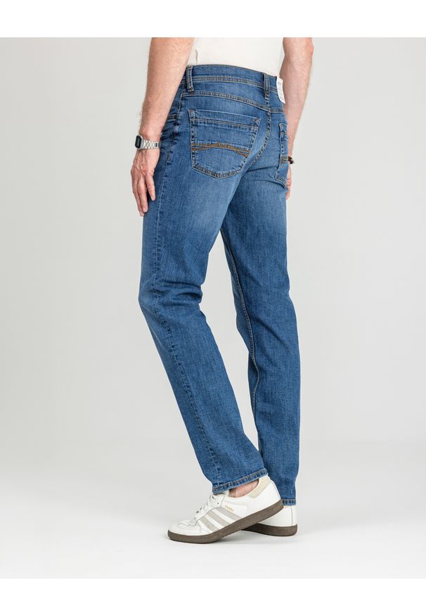 Męskie Spodnie Jeansowe Mustang Style Washington Straight Denim Blue 1018017 5000 782