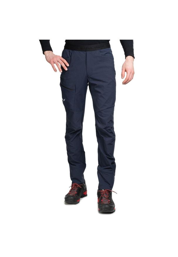 Salewa - Spodnie wspinaczkowe męskie Agner Light 2 Dst. Kolor: niebieski. Materiał: materiał. Sezon: jesień
