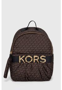 MICHAEL Michael Kors plecak damski kolor brązowy mały wzorzysty. Kolor: brązowy #1