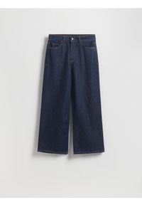 Reserved - Jeansy culotte - granatowy. Kolor: niebieski #1