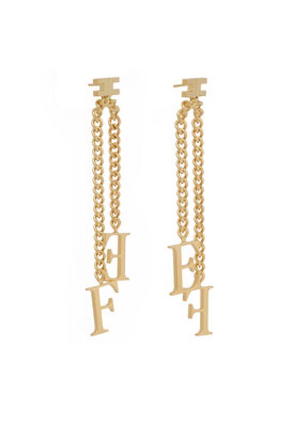 Elisabetta Franchi Kolczyki OR-17A-56E2-V220 Złoty. Materiał: metalowe. Kolor: złoty