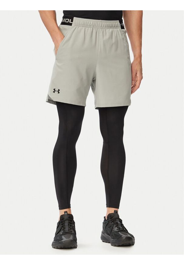 Under Armour Szorty sportowe Vanish Woven 6in 1373718 Szary jasny Regular Fit. Kolor: szary. Materiał: syntetyk