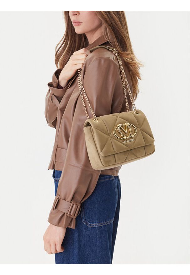 Love Moschino - LOVE MOSCHINO Torebka JC4314PP0NKE0105 Beżowy. Kolor: beżowy