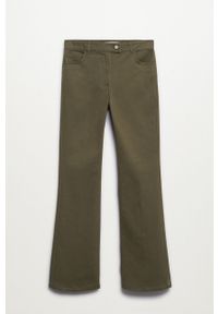 mango - Mango - Spodnie Catalina. Stan: podwyższony. Kolor: brązowy. Materiał: włókno #7