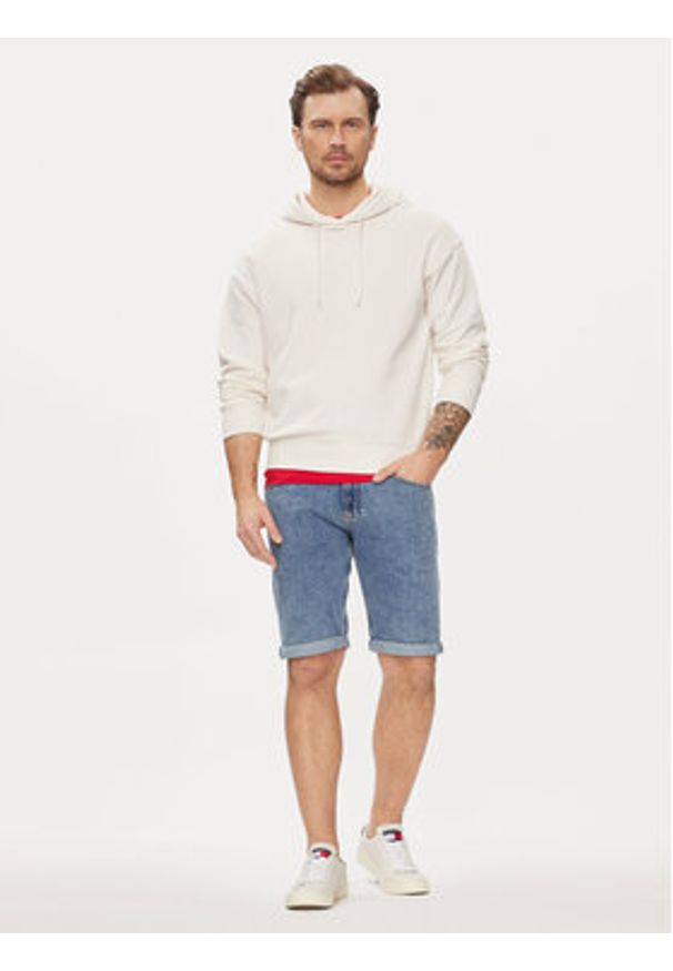 Tommy Jeans Szorty jeansowe Ronnie DM0DM19155 Niebieski Slim Fit. Kolor: niebieski. Materiał: bawełna