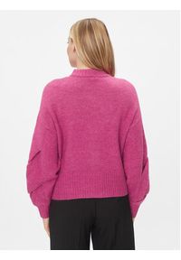 YAS Sweter 26031213 Różowy Regular Fit. Kolor: różowy. Materiał: syntetyk #7