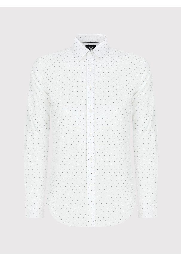 PAKO LORENTE – Elegancka koszula męska w delikatny wzorek P24SF-1X-021-B-S - Pako Lorente. Okazja: na co dzień. Materiał: jeans, elastan. Styl: elegancki