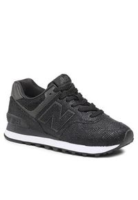 New Balance Sneakersy WL574KB2 Czarny. Kolor: czarny. Materiał: zamsz, skóra. Model: New Balance 574