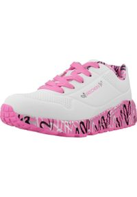 skechers - Tenisówki Skechers Model Uno Lite Kolor Biały. Kolor: biały. Materiał: syntetyk, tkanina. Model: Skechers Sport. Sport: turystyka piesza
