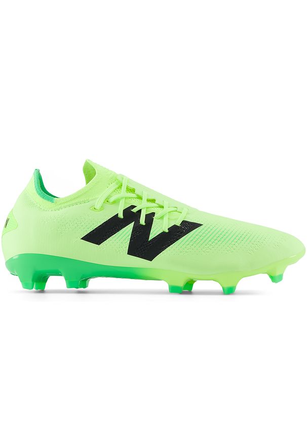 Korki męskie New Balance FURON PRO FG V7+ SF1FL75 – zielone. Kolor: zielony. Materiał: nylon, włókno. Szerokość cholewki: normalna. Sport: piłka nożna