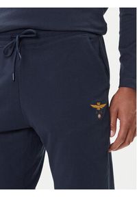 Aeronautica Militare Spodnie dresowe 252PF0872UF00459 Granatowy Regular Fit. Kolor: niebieski. Materiał: bawełna #5