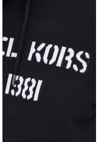 Michael Kors sweter bawełniany męski kolor czarny lekki. Typ kołnierza: kaptur. Kolor: czarny. Materiał: bawełna. Długość rękawa: długi rękaw. Długość: długie