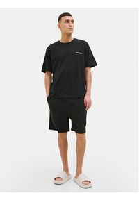 Jack & Jones - Jack&Jones Piżama Everest 12273635 Czarny Standard Fit. Kolor: czarny. Materiał: bawełna #3