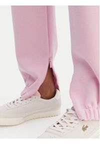 Lacoste Spodnie dresowe XF5244 Różowy Regular Fit. Kolor: różowy. Materiał: bawełna #5
