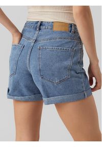 Vero Moda Szorty jeansowe Zuri 10279493 Niebieski Regular Fit. Kolor: niebieski. Materiał: bawełna