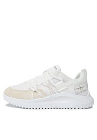 Calvin Klein Jeans Sneakersy Eva Runner Low Lace Mix Ml Fad YW0YW01319 Biały. Kolor: biały. Materiał: materiał