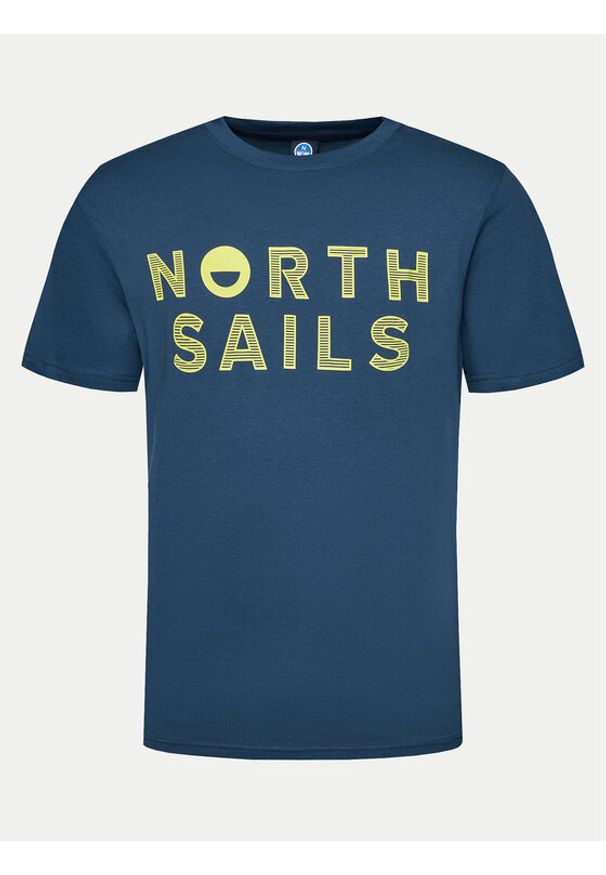 North Sails T-Shirt 692973 Niebieski Regular Fit. Kolor: niebieski. Materiał: bawełna