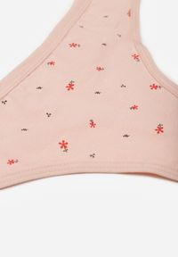 Renee - Jasnoróżowe Majtki Strongi z Drobnym Nadrukiem z Bawełną Clymeine. Kolor: różowy. Materiał: bawełna. Wzór: nadruk #2