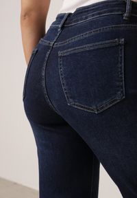 Born2be - Niebieskie Bawełniane Jeansy o Szerokim Kroju Vimantta. Okazja: na co dzień. Kolor: niebieski. Styl: casual #5