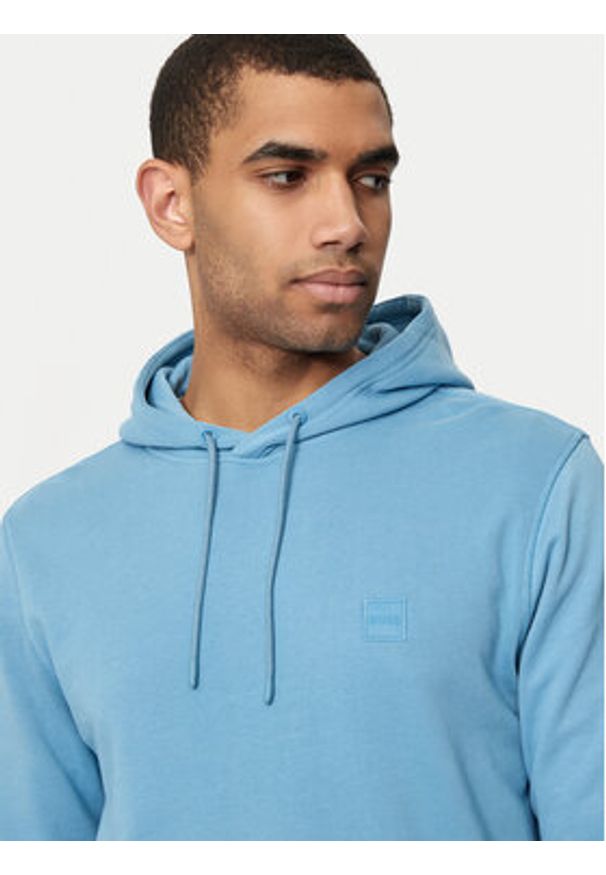 BOSS - Boss Bluza Wetalk 50509314 Niebieski Regular Fit. Kolor: niebieski. Materiał: bawełna