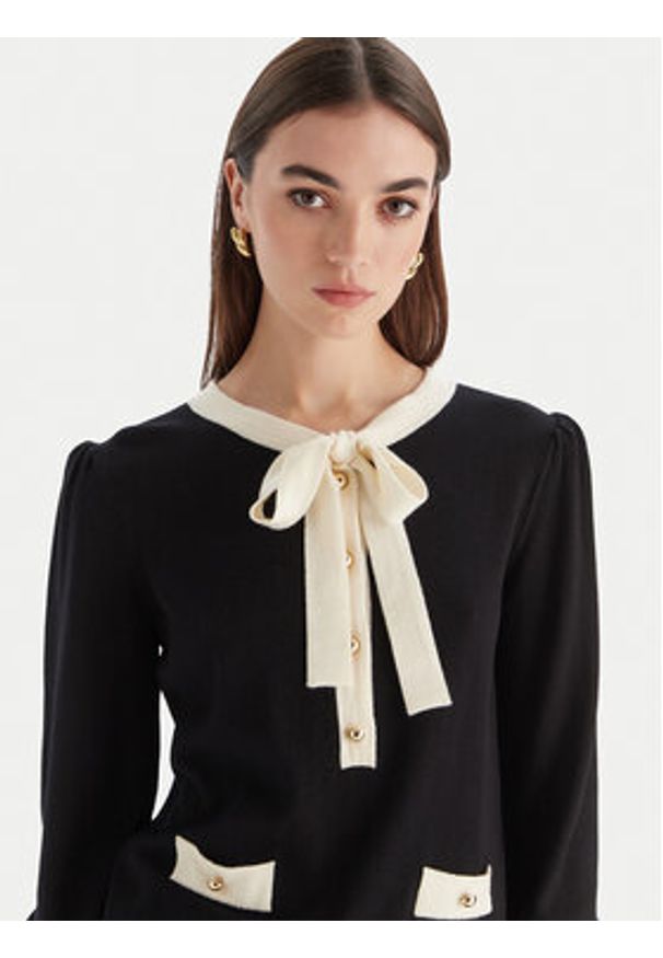 Luisa Spagnoli Sweter Maluma 100211 Czarny Regular Fit. Kolor: czarny. Materiał: wełna