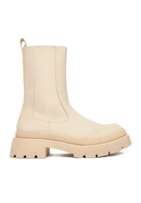 DeeZee Botki 13096-10 Beżowy. Kolor: beżowy. Materiał: syntetyk, materiał