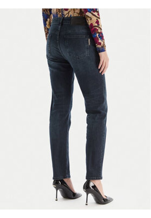 Just Cavalli Jeansy 79PAB5L1 CDWAD Granatowy Slim Fit. Kolor: niebieski