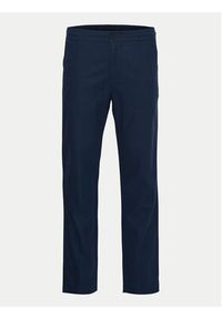Blend Spodnie materiałowe 20716614 Granatowy Straight Fit. Kolor: niebieski. Materiał: bawełna #4