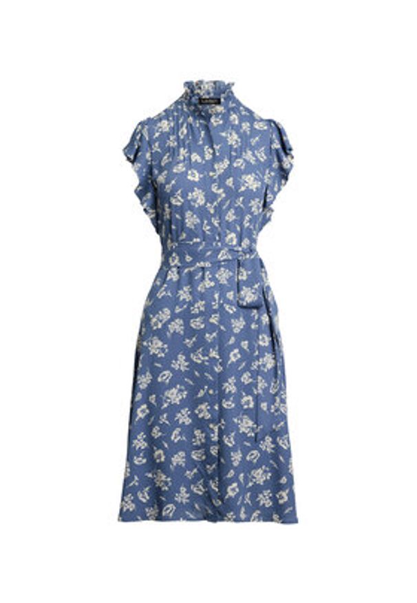 Lauren Ralph Lauren - LAUREN RALPH LAUREN Sukienka koszulowa 200970726001 Niebieski Regular Fit. Kolor: niebieski. Materiał: syntetyk. Typ sukienki: koszulowe