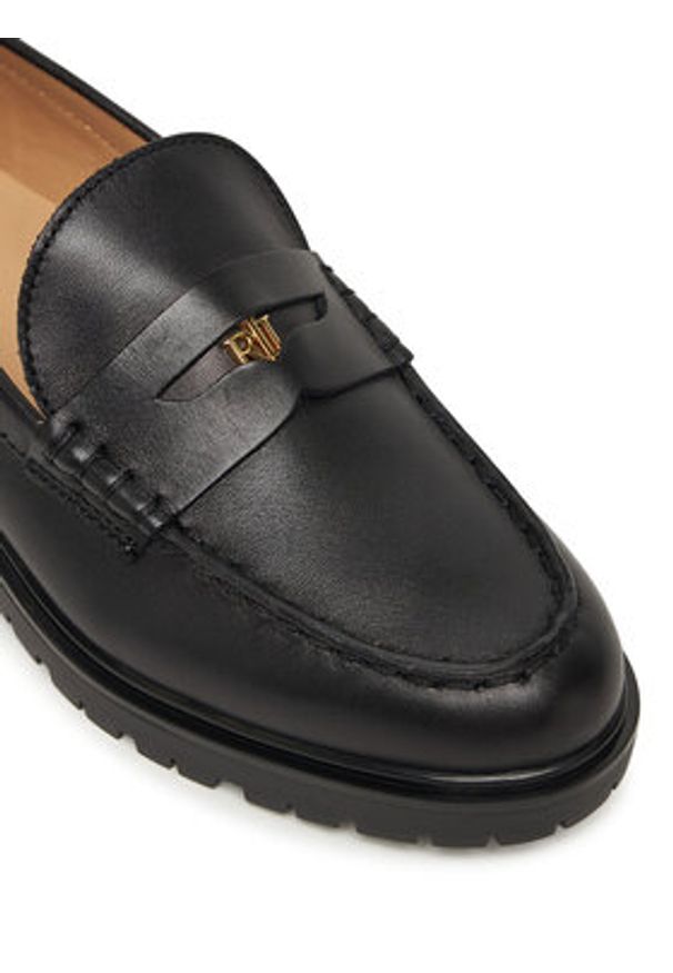 Lauren Ralph Lauren - LAUREN RALPH LAUREN Mokasyny Marli 802967752001 Czarny. Kolor: czarny. Materiał: skóra