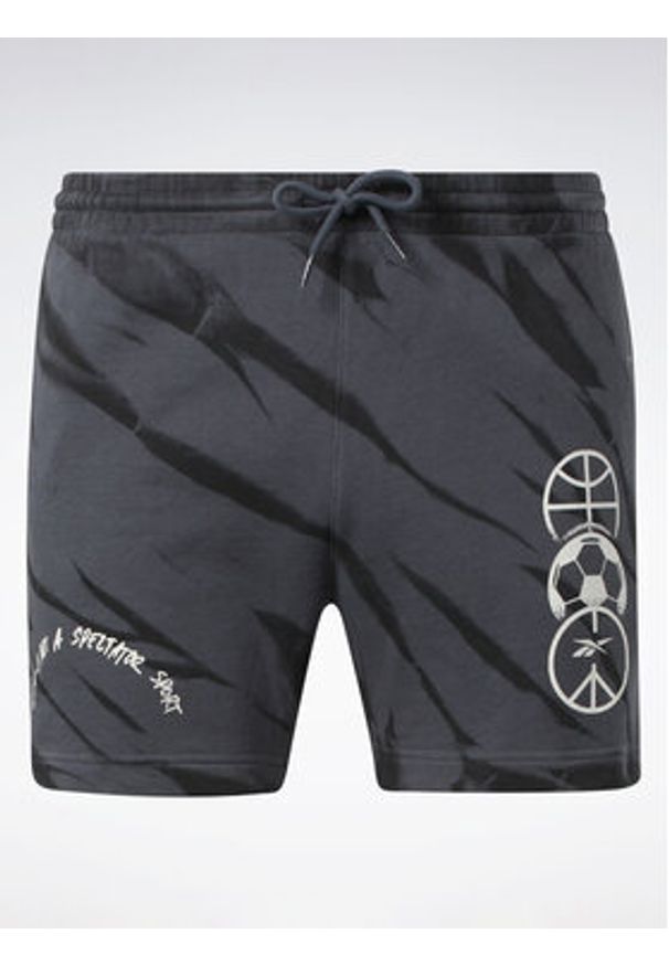 Reebok Szorty sportowe Classics Block Party Shorts HS9179 Szary. Kolor: szary. Materiał: bawełna. Styl: sportowy