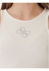 Guess Top W6RP39 KD092 Beżowy Regular Fit. Kolor: beżowy. Materiał: syntetyk #4