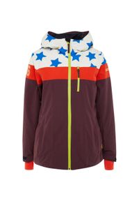 ICEPEAK - Damska Kurtka Narciarska Icepeak Clearlake 42 - Ciepła i Wodoodporna. Kolor: fioletowy. Sezon: zima