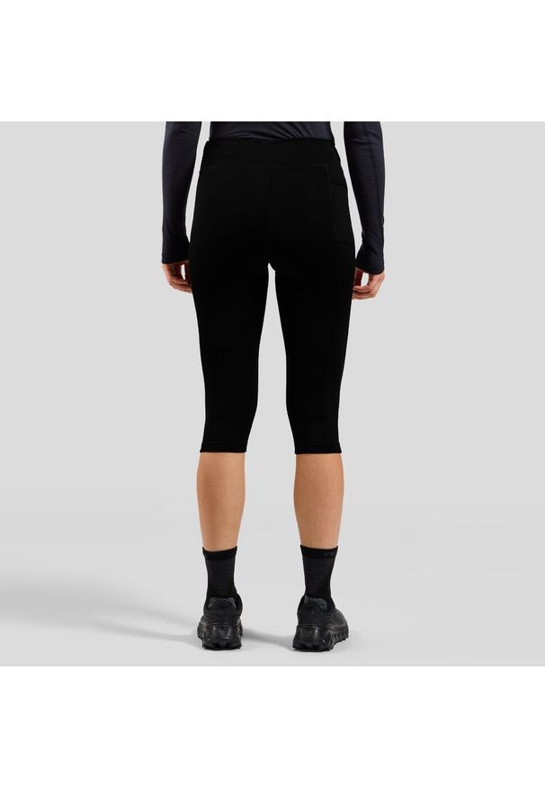 Legginsy 3/4 do biegania damskie Odlo ESSENTIAL. Kolor: czarny